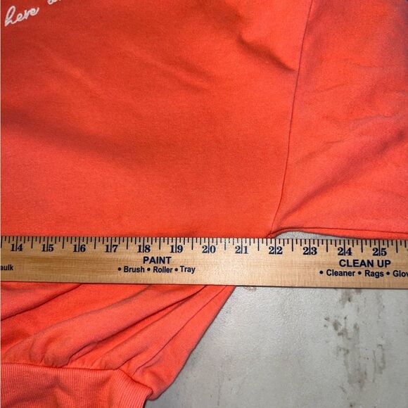 Old Navy Orange Here and Now Cropped Sweatshirt 0474 - Picture 5 of 6